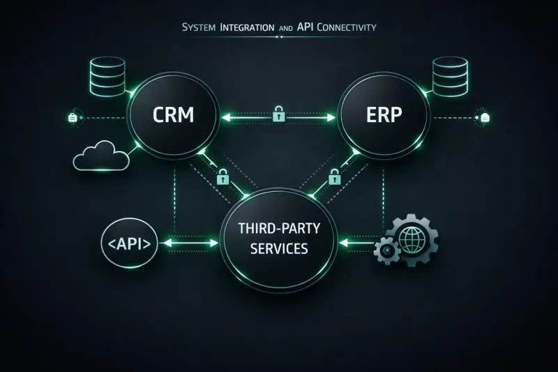 System Integration - Connect web platforms with CRM, ERP and third-party APIs - WebDeveloper.com.my